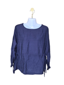 HFRAMAY Navy Tie-Side Blouse (Free Size)
