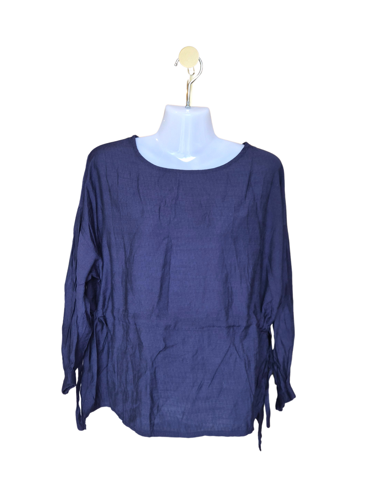 HFRAMAY Navy Tie-Side Blouse (Free Size)