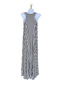 Black & White Striped Maxi Dress