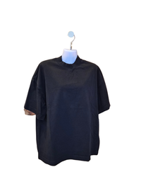 IDLT Black Oversized Mock Neck T-Shirt – Size M