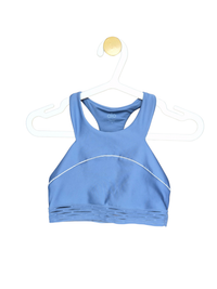Size S – Alo Yoga Blue High-Neck Sports Bra