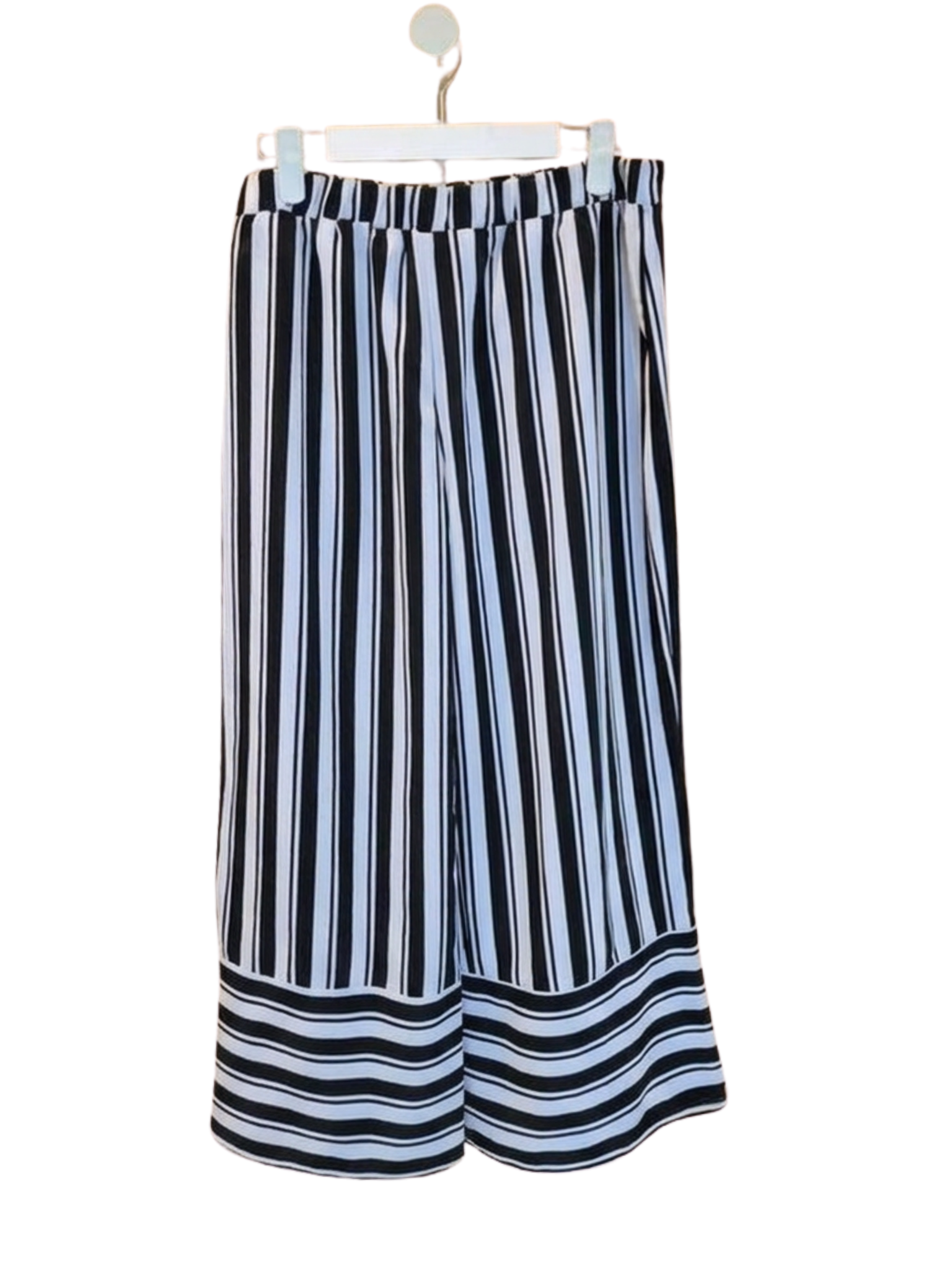 Supre Black & White Striped Wide-Leg Pants – Size 14