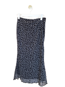 SHEIN Black Floral Mesh Midi Skirt – Size XS (brand new)