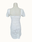 White Knit Mini Dress (Size S)