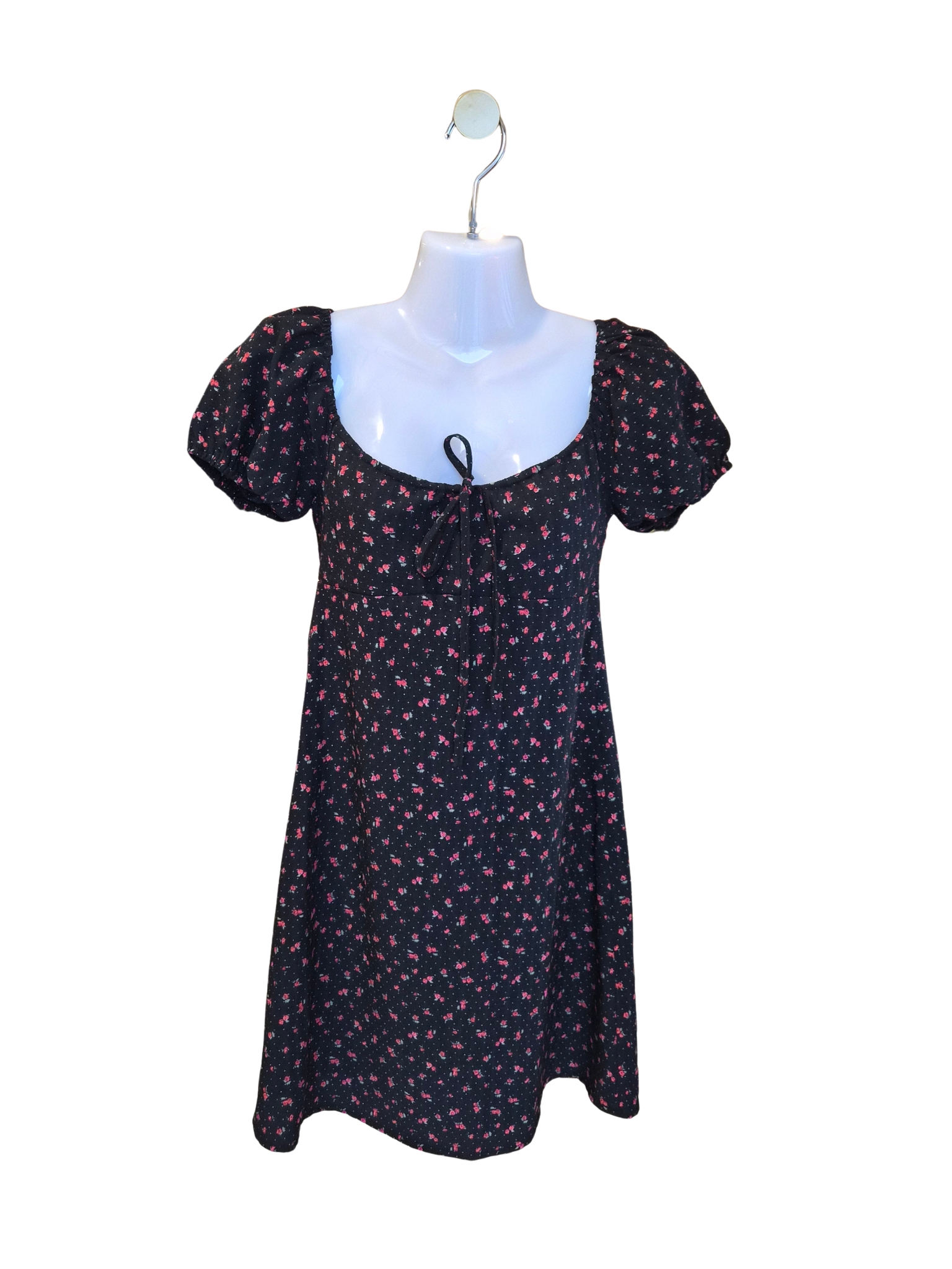 P&Co Floral Puff Sleeve Mini Dress – Size S