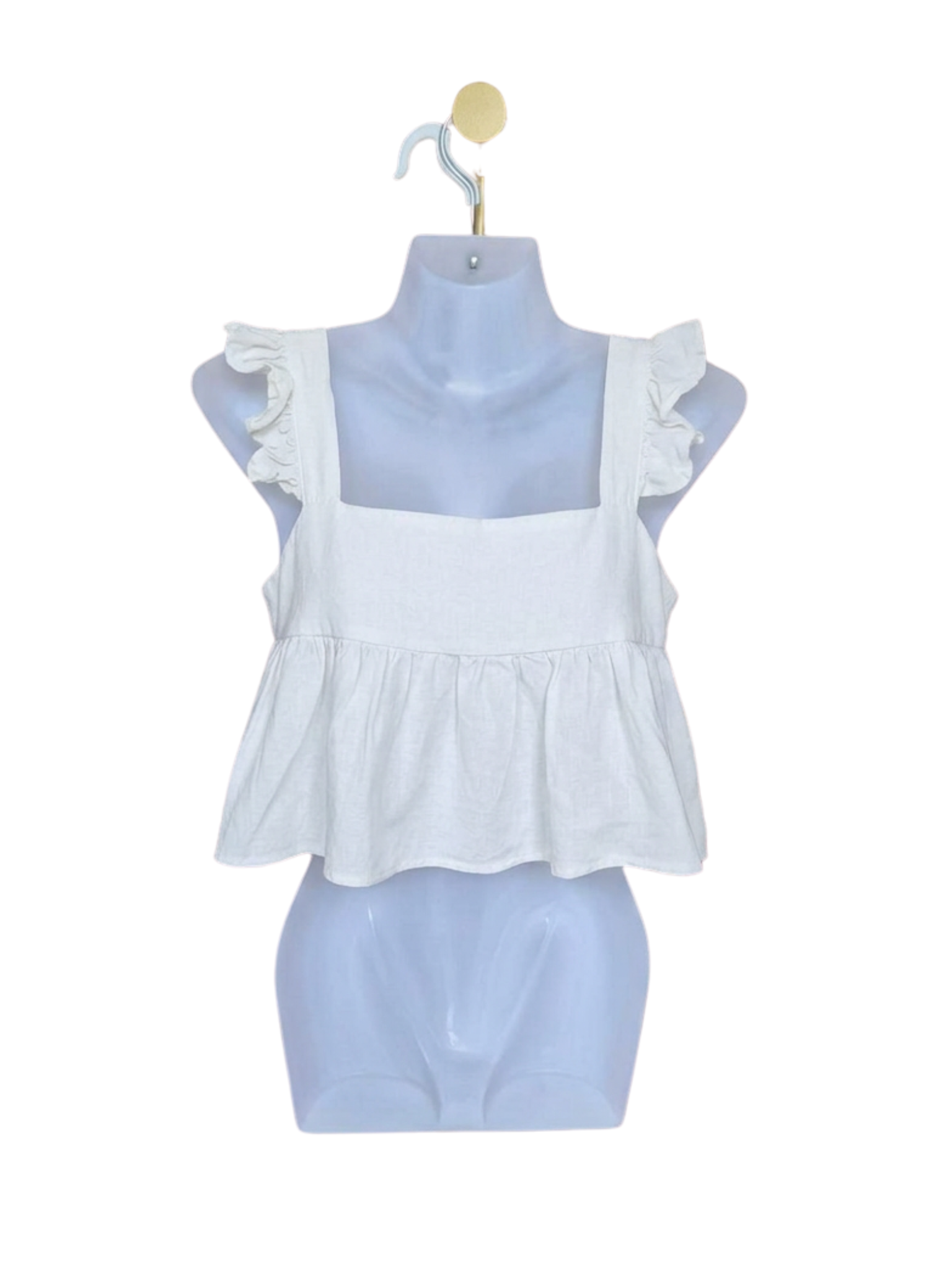 Loma Whale Ruffle Peplum Top