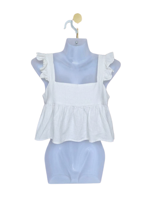 Loma Whale Ruffle Peplum Top