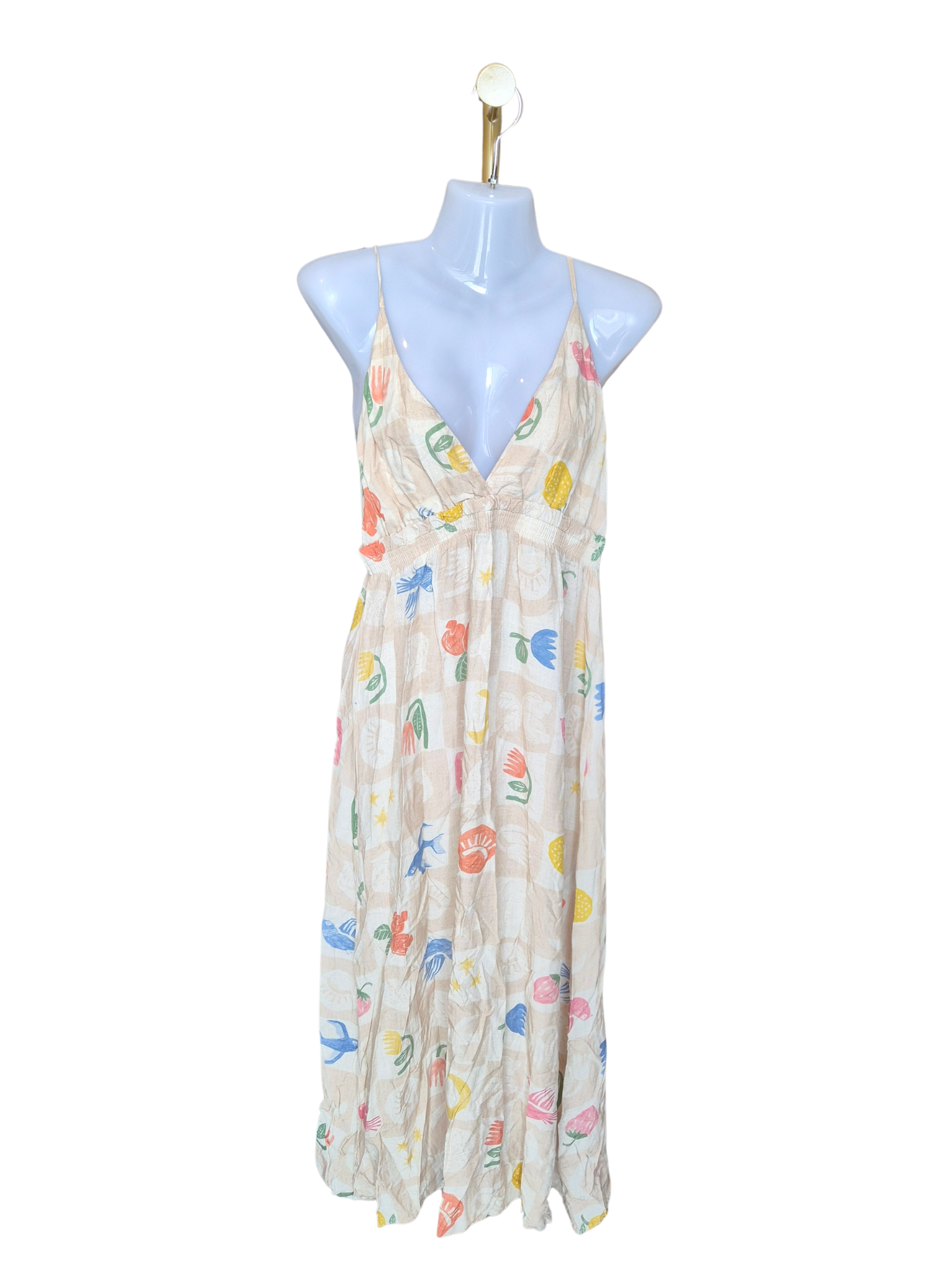Lez a Lez Tropical Print Maxi Dress – Size M