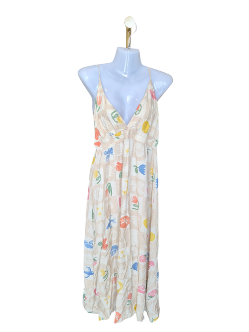 Lez a Lez Tropical Print Maxi Dress – Size M