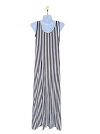 Black & White Striped Maxi Dress