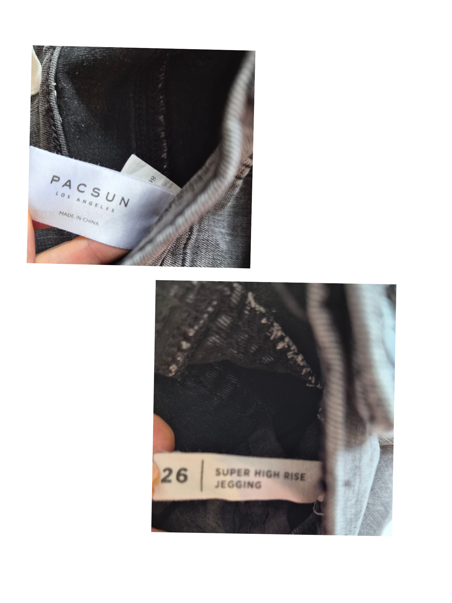 Size 26 – PacSun Super High Rise Grey Jeggings