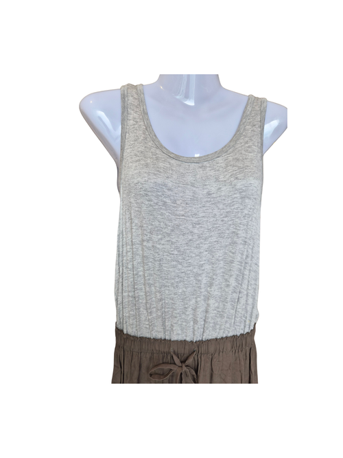 Witchery Fourteen Grey & Taupe Maxi Dress – Size 14