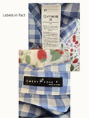 Emery Rose Blue Gingham Shirt Dress – Size S