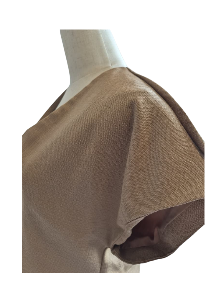 Moments Beige Linen Blend Cropped Jacket – Size M