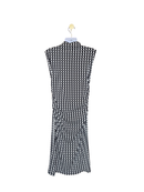 Black & White Geometric Midi Dress