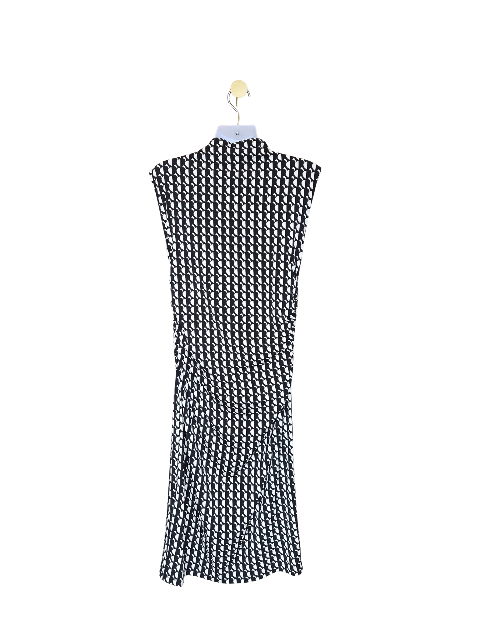 Black & White Geometric Midi Dress