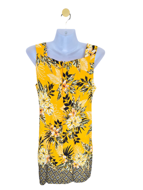 Dorothy Perkins Yellow Tropical Floral Shift Dress