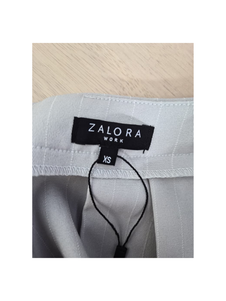 ZALORA Work Light Grey A-Line Skirt – Size XS