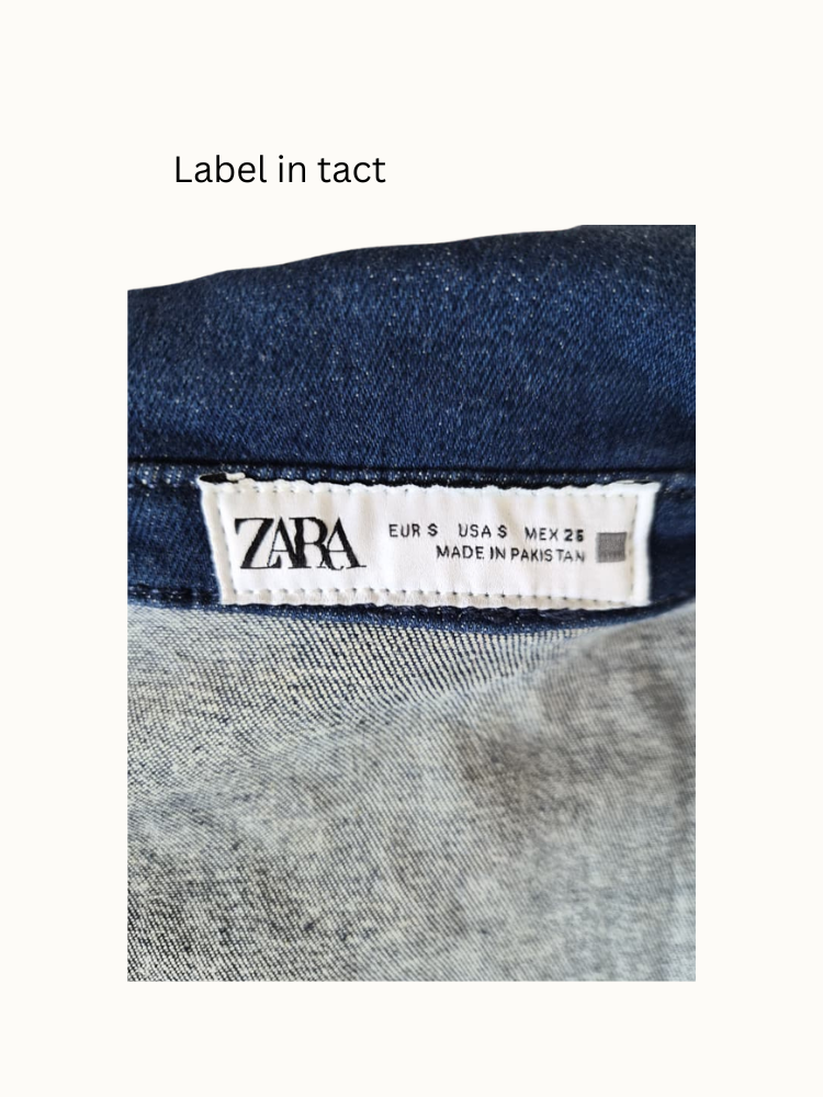ZARA Denim Mini Dress (Size S)