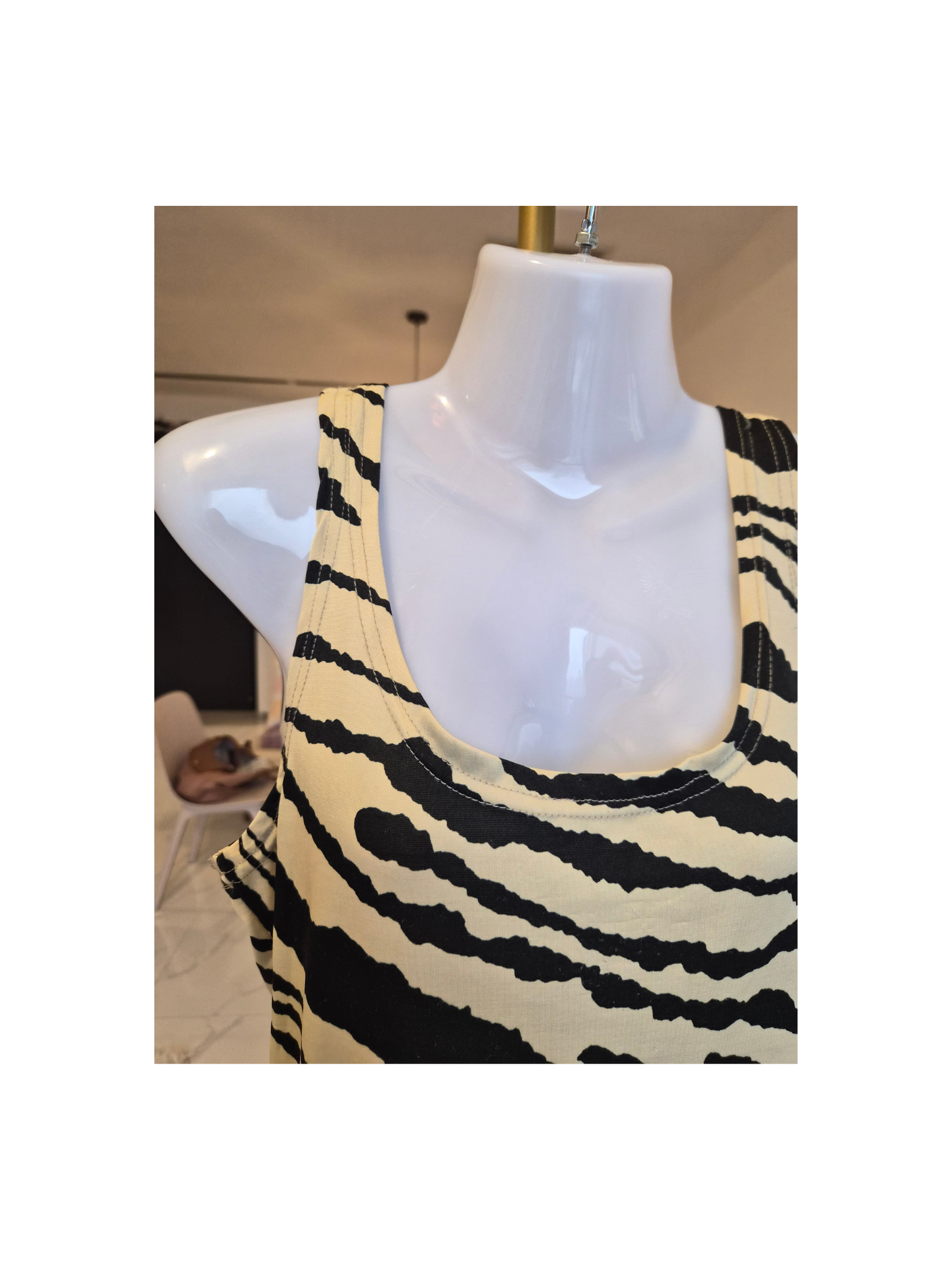 Zebra Print Tank Top