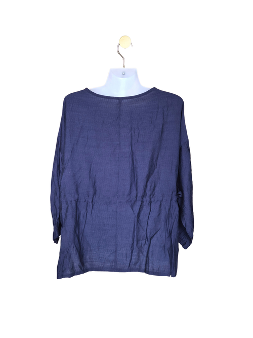 HFRAMAY Navy Tie-Side Blouse (Free Size)
