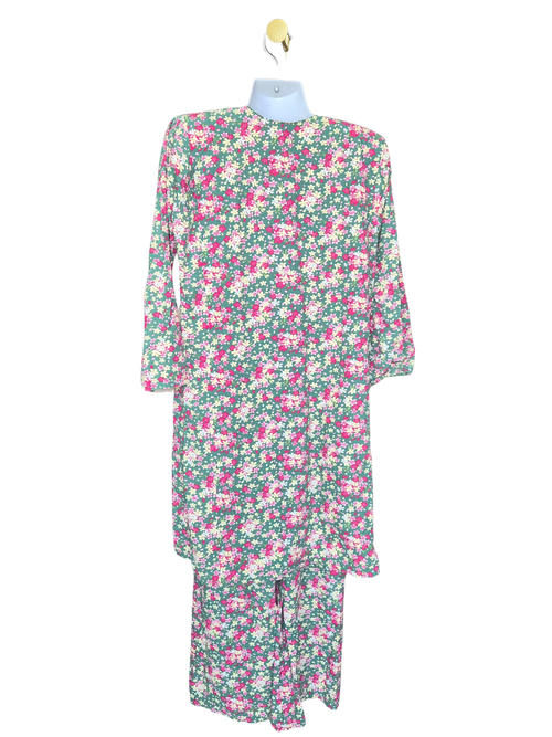 Pure Glamour Floral Baju Kurung Set – Size 38 (Approx. M)