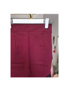 Burgundy Asymmetrical Lace Hem Skirt – Size L