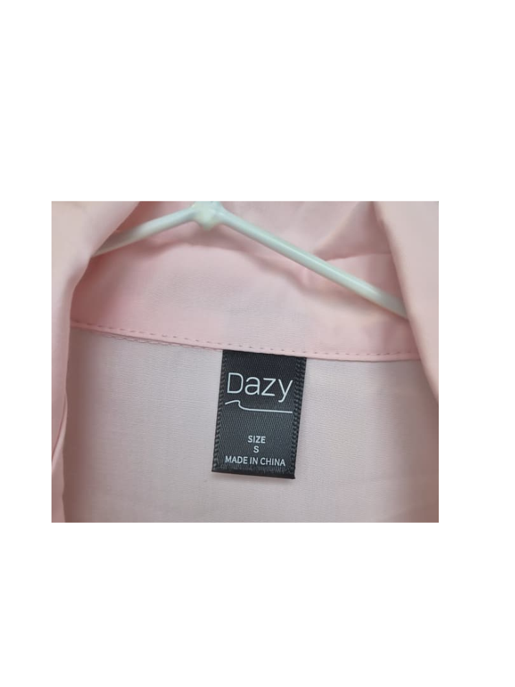 Dazy Light Pink Button-Up Shirt – Size S