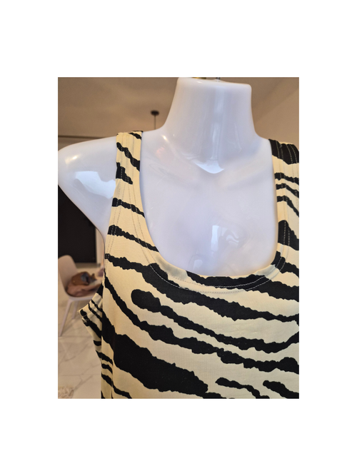 Zebra Print Tank Top