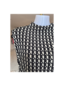 Black & White Geometric Midi Dress