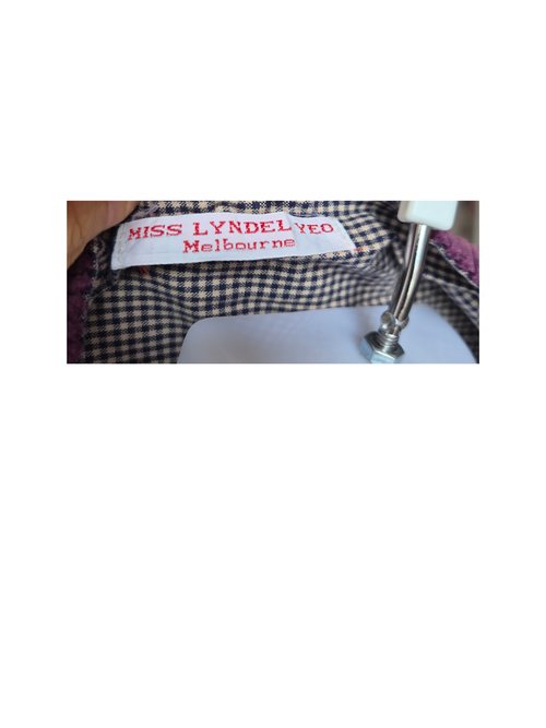 Miss Lyndel Yeo Melbourne Purple Corduroy Wrap Jacket – Free Size