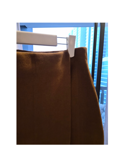 Zulu & Zephyr Brown Wrap Mini Skirt
