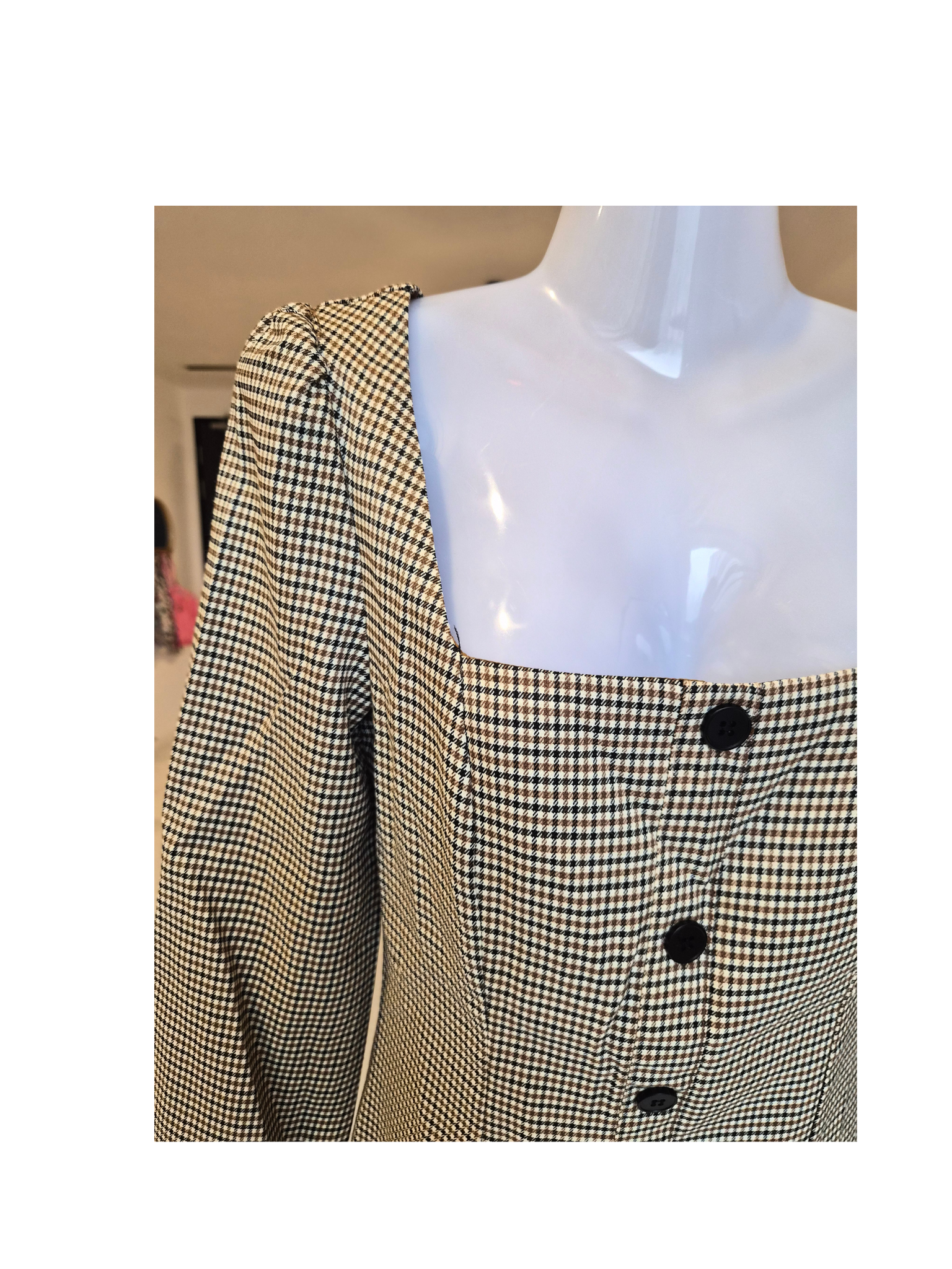 RIHOAS Houndstooth Mini Dress (Brand New)