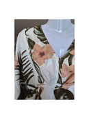 Floral Wrap Blouse with Bell Sleeves – Size S