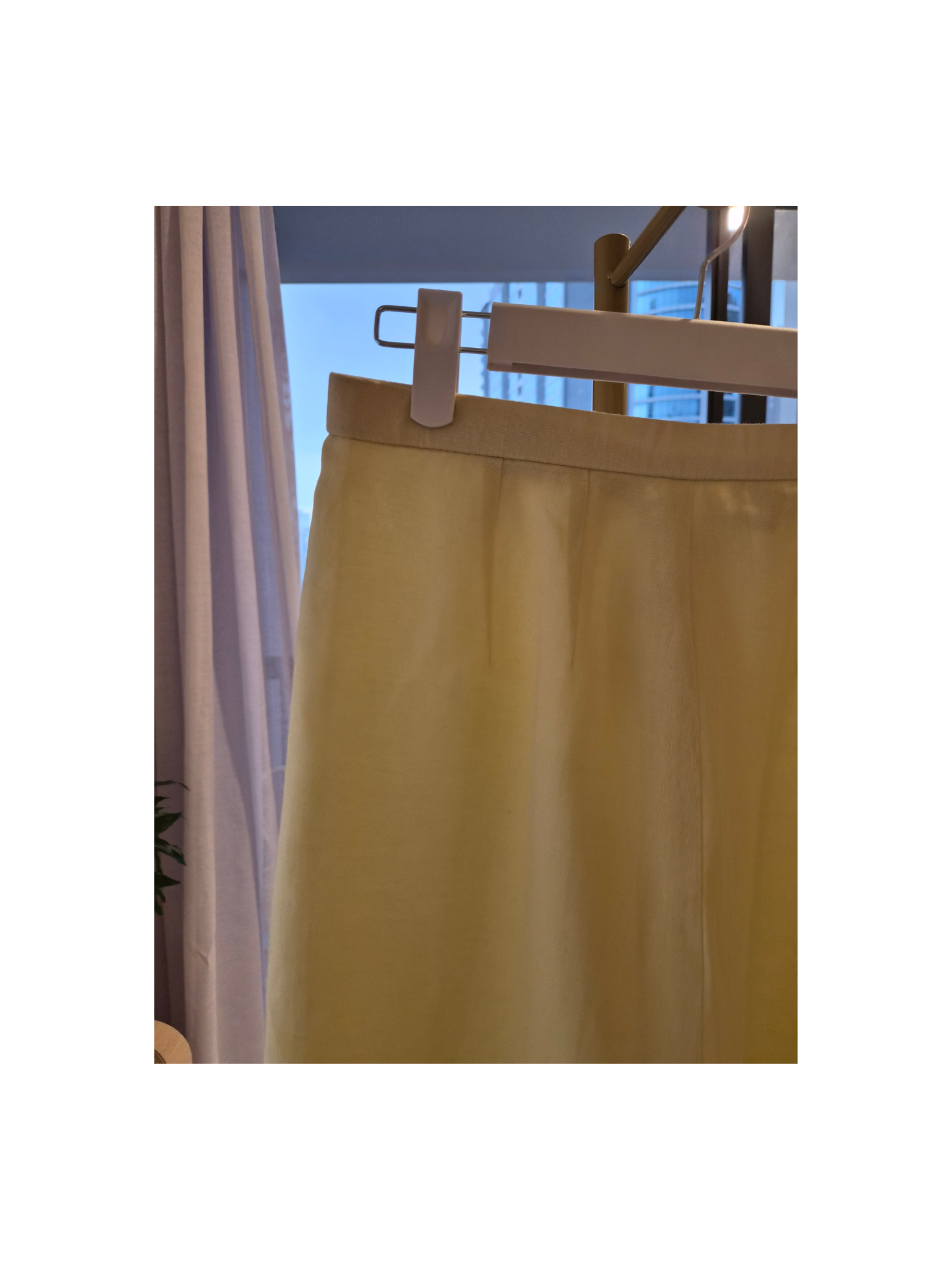 Jane More Cream A-Line Skirt – Size 13 (Approx. M/L)