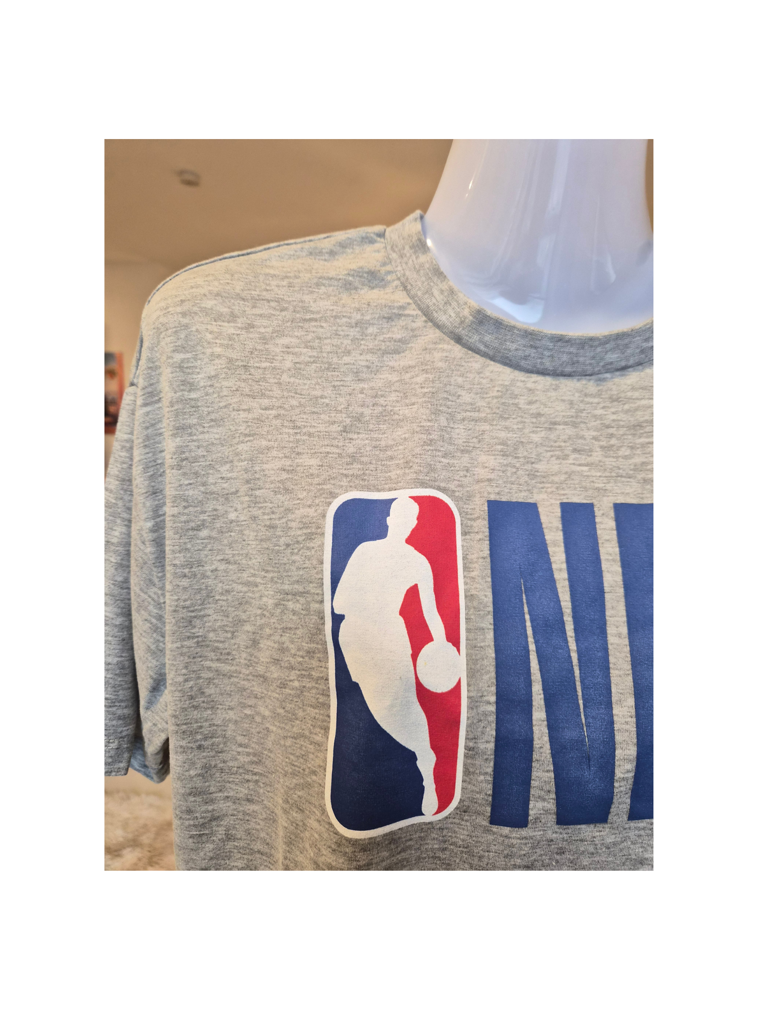 DeFacto x NBA Grey Logo Graphic T-Shirt