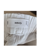 MANGO White Linen-Blend Wide Leg Trousers – Size XS (Brand New)