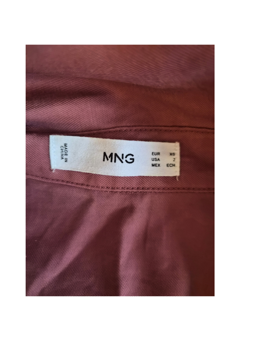 MANGO Belted Shirt Midi Dress – Size XS