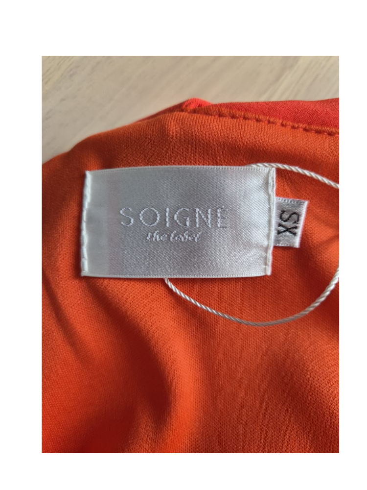 Soigné by Mc Vogue Coral Peplum Top – Size XS