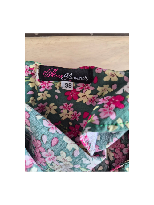 Pure Glamour Floral Baju Kurung Set – Size 38 (Approx. M)