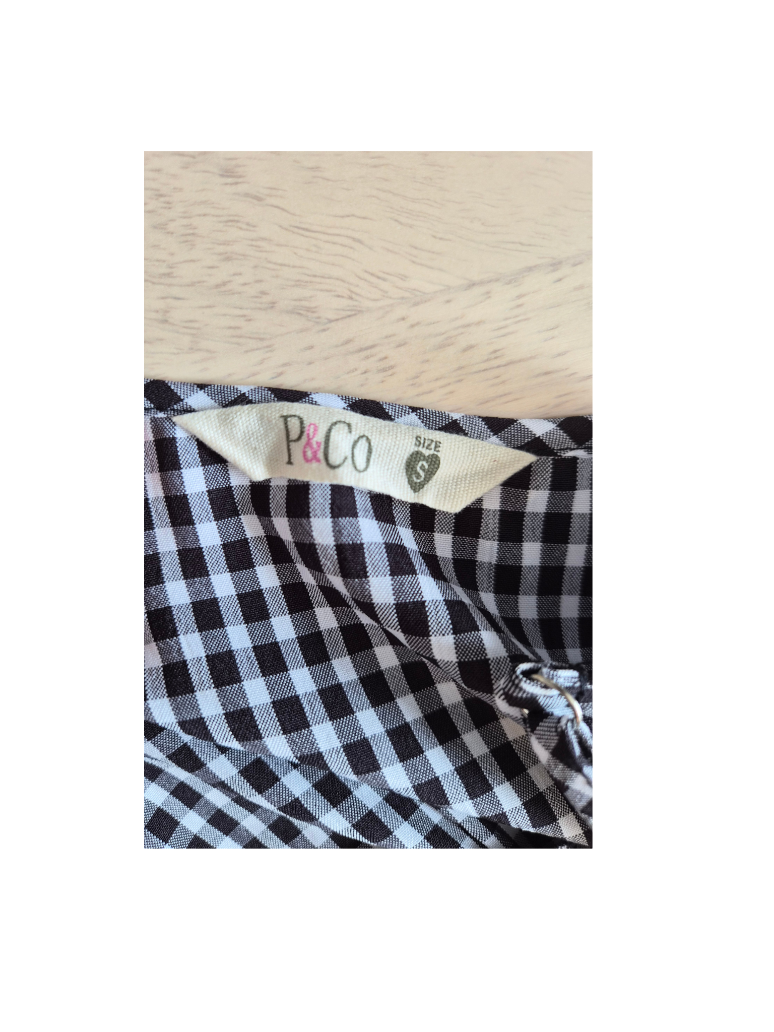P&Co Gingham Tiered Cami Dress – Size S