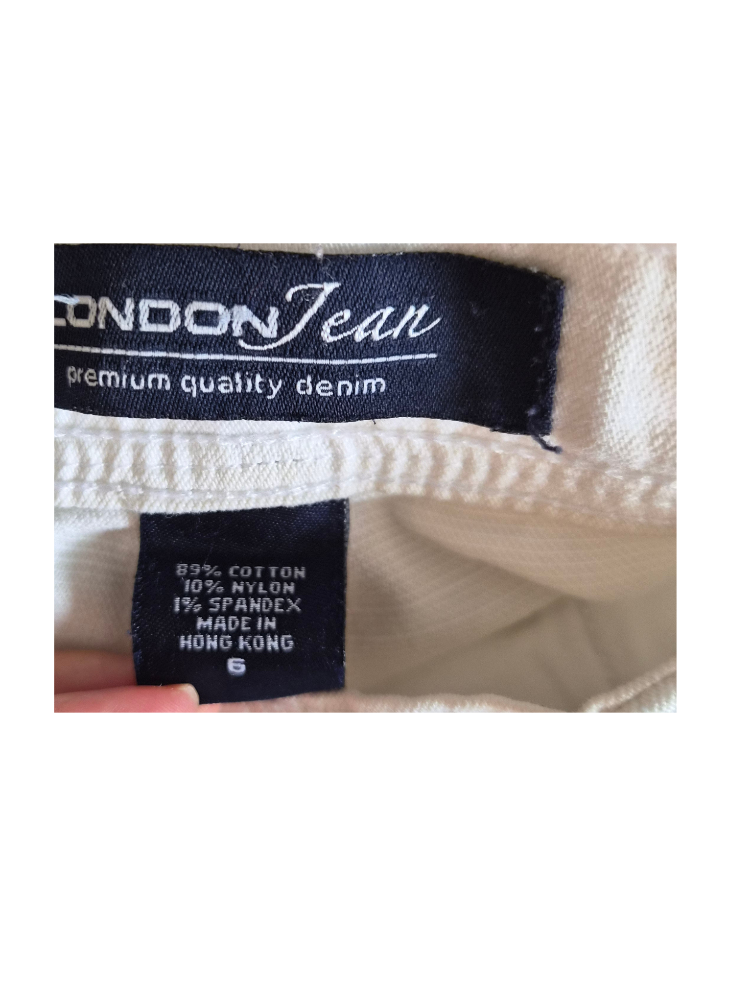 London Jean White Straight Leg Jeans | Size 6