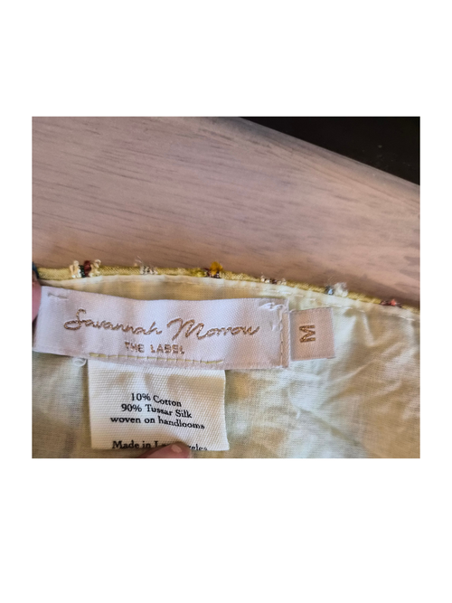 Sarah Monrow Handwoven Silk Blend Bandeau Top – Size M