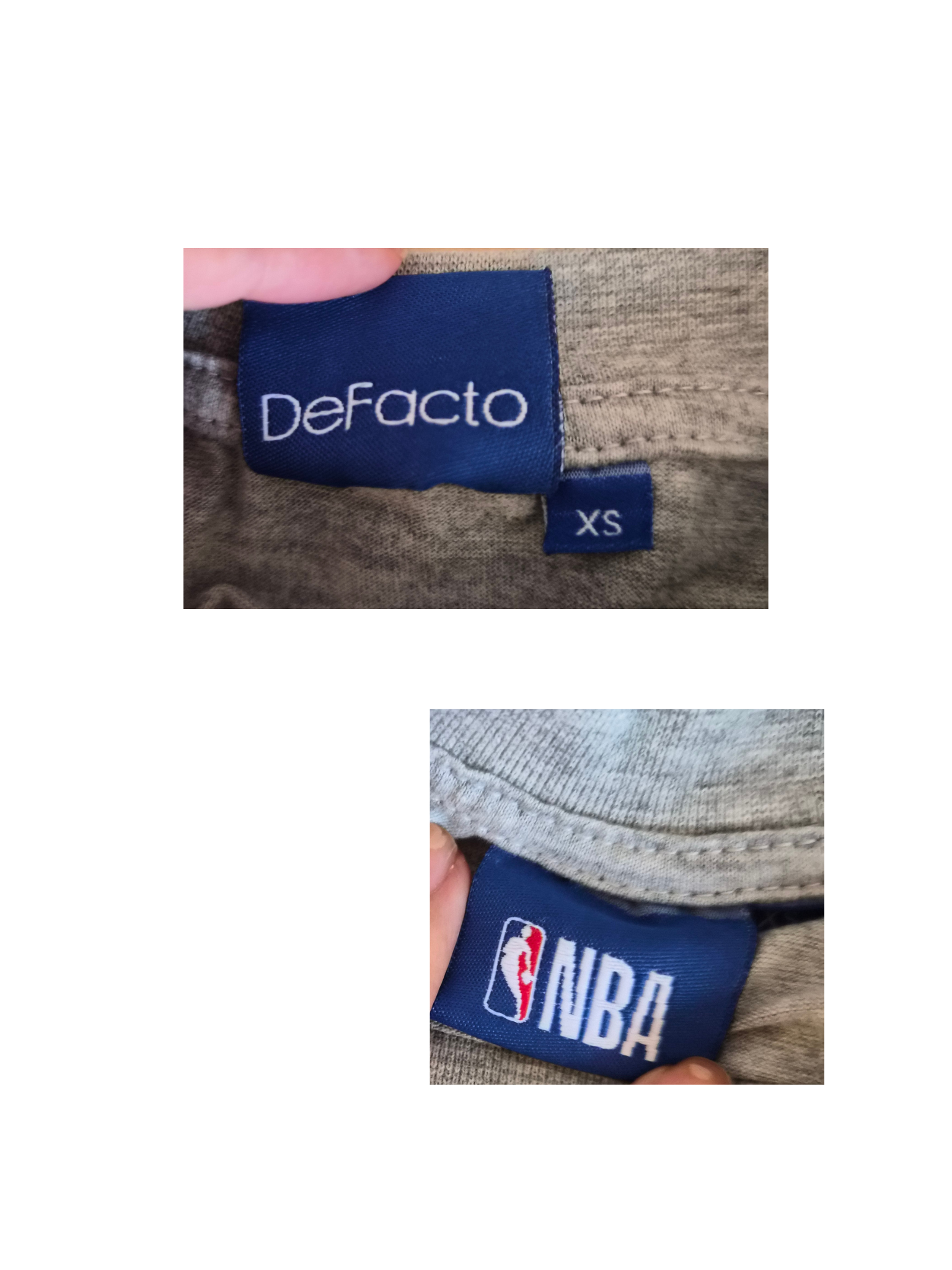 DeFacto x NBA Grey Logo Graphic T-Shirt