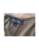 ZALORA Olive Green Mesh Panel Jumpsuit