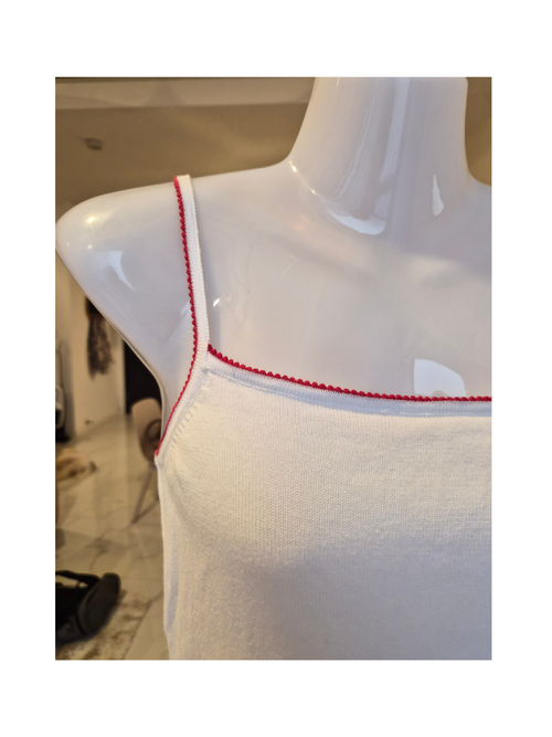 Banana Republic Denim White Knit Slip Dress