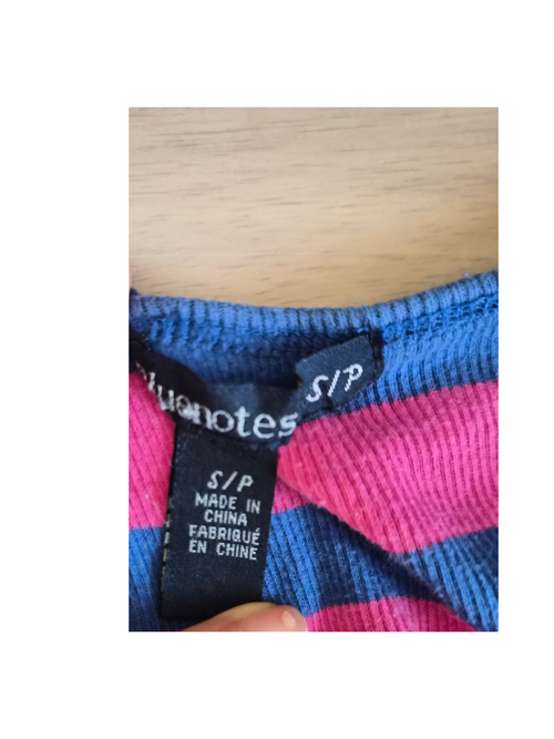 Rue21 Pink & Blue Striped Racerback Tank Top – Size S