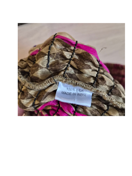 Handmade 100% Silk Convertible Maxi Skirt / Strapless Dress