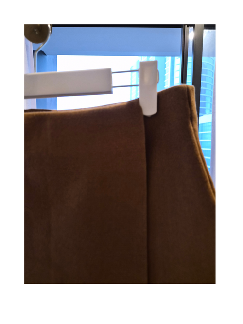 Zulu & Zephyr Brown Wrap Mini Skirt