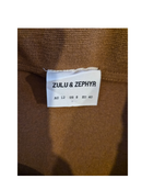 Zulu & Zephyr Brown Wrap Mini Skirt